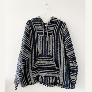 Blue Poncho - Size L